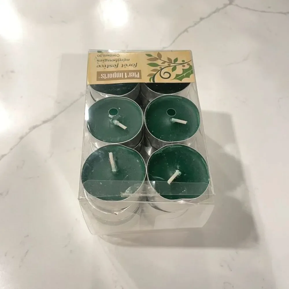 Pier 1 Imports Christmas Holiday Tea lights candles forest